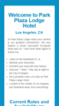 Mobile Screenshot of parkplazalodgehotel.com